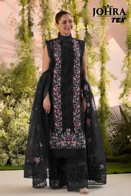Johra Tex 92 Cambric Cotton Embroidery Pakistani Salwar Suits Wholesalers In India

